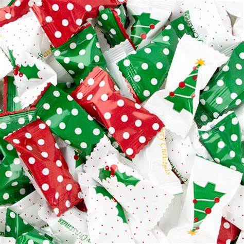 Easy diy christmas gifts family christmas gifts noel christmas christmas goodies diy christmas ornaments christmas decorations to make christmas treats holiday crafts ornaments ideas. Christmas Dotted Wrapped Buttermints • Wrapped Candy ...