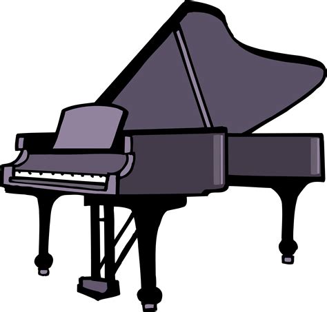 Fortepiano Cartoon Musical Instrument Cartoon Piano Vector Png