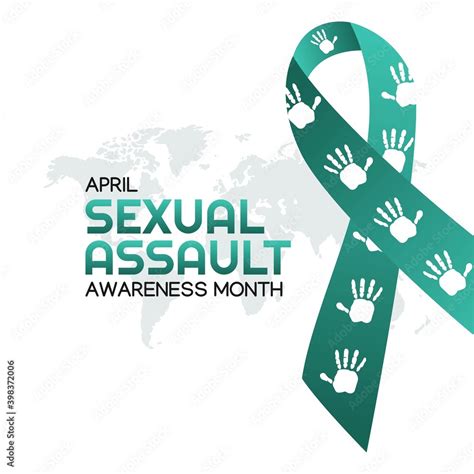Sexual Assault Awareness Month Vector Illustration Suitable For Greeting Card Poster And Banner
