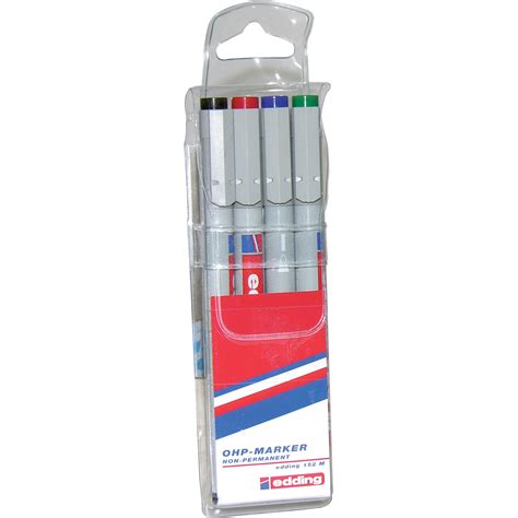 Edding 152m Multi Function Marker 1 Mm Round Tip Blackredbluegreen