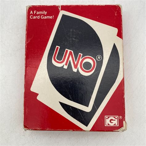 Vintage Uno Card Game Complete International Games 1979 Classic