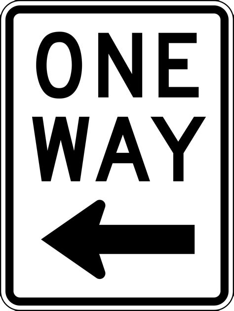 One Way Traffic Sign Clip Art