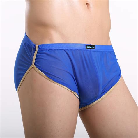 New Fashion Men Sexy Mesh Underpant Soft Brief Breathable Sports