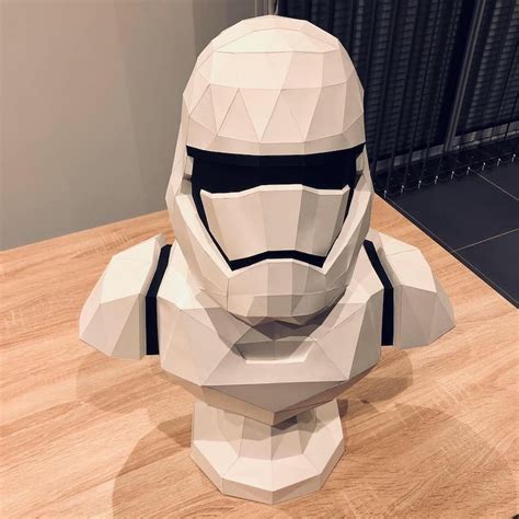 Star Wars Stormtrooper Statue Papercraft Stormtrooper Etsy