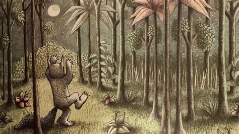 Wallpaper Drawing Forest Night Jungle Where The Wild Things Are