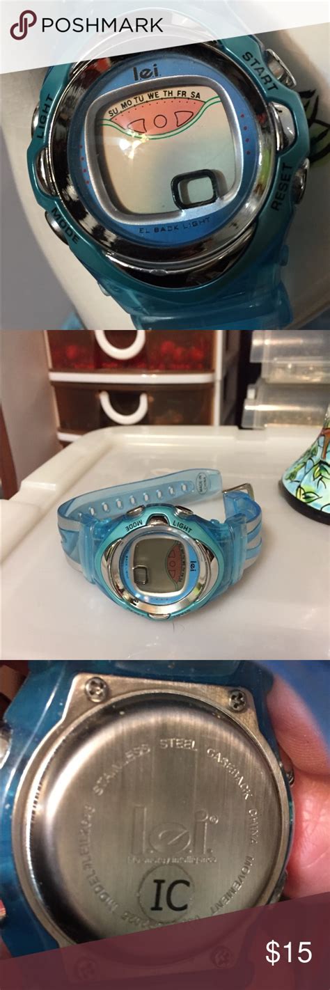 Blue Lei Watch With Plastic Band Band Watches Accessories Watches