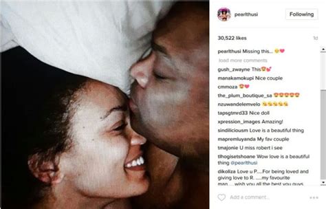 Pearl Thusi Shares Sweet Intimate Photo With Fiance Robert Marawa