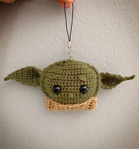 Baby Yoda Keychain Crochet Pattern Etsy