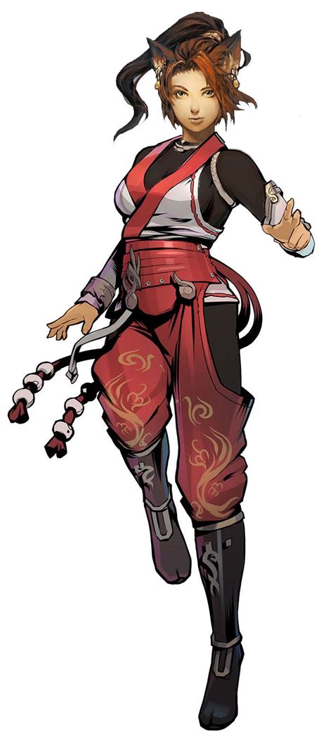 Yuka Catfolk Ninja Composite Art Female Character Design Rpg