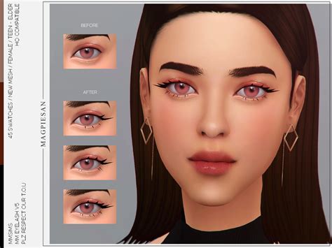 The Sims Resource Mm Eyelash V5 Eyelashes Sims 4 Cc Eyes Sims 4 Cc