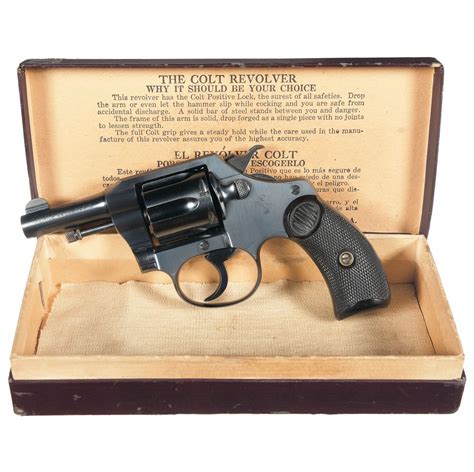 Outstanding Pre War Colt Pocket Positive Double Action Revolver With