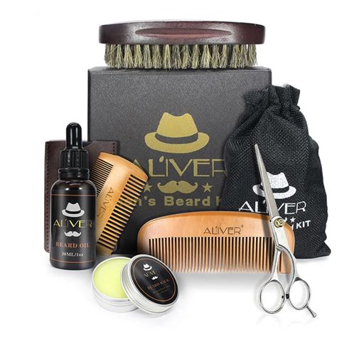 organic men s beard kit beard growth and grooming kit beard trimmer