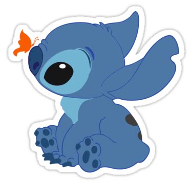 'Stitch' Sticker by alexbookpages | Lelo and stitch, Lilo and stitch merchandise, Cute stitch