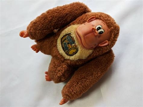 Vintage 1982 Donkey Kong Etone 7 Plush Bean Bag Stuffed Nintendo