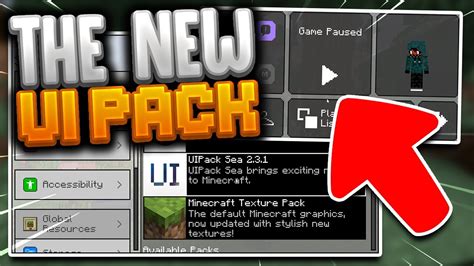 Clean New Ui Pack Minecraft Pe Pc Gui Resource Pack Youtube