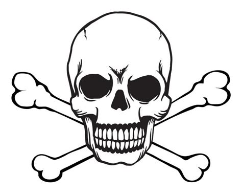 Skull And Crossbones Free Vector 4vector