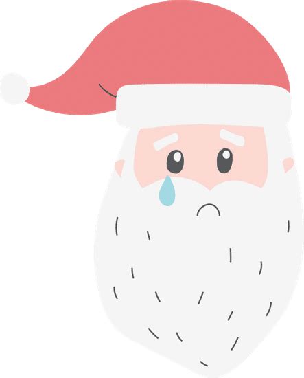 Sad Santa Claus Emoji 素材 Canva可画