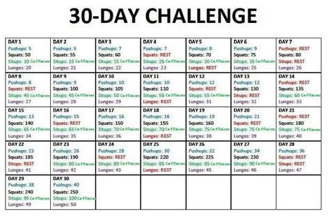 February 30 Day Challenge 30 Day Challenge Challenges Stay Fit