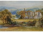 James Stephen Gresley | View of probably Tintern Abbey (1884) | MutualArt