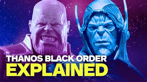 Black Order Explained Who Are The Children Of Thanos Youtube