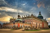 Neues Palais (New Palace) in Potsdam, Germany. A baroque style palace ...