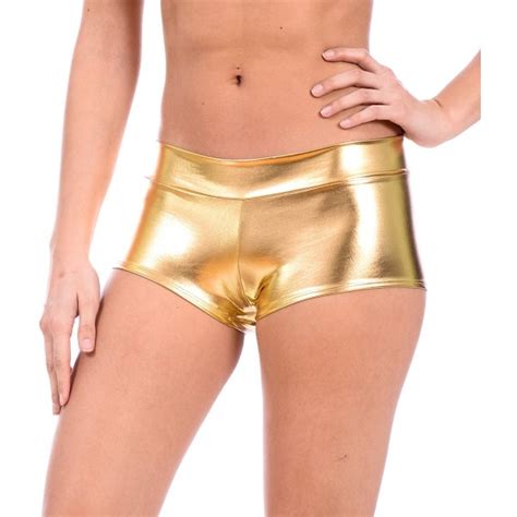 women s metallic rave booty dance shorts by gary majdell liquid gold c212nw7vsdd