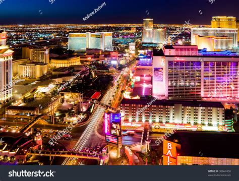 Las Vegas April 2 In This Time Lapse Image Traffic Travels Along