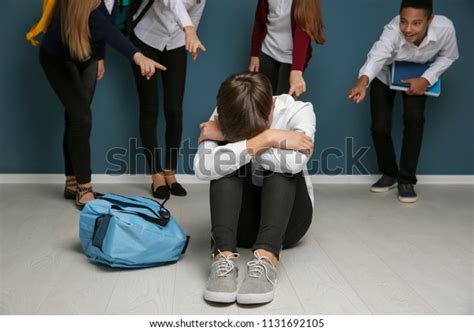 Teens Bullying Their Classmate Indoors Stock Photo Shutterstock