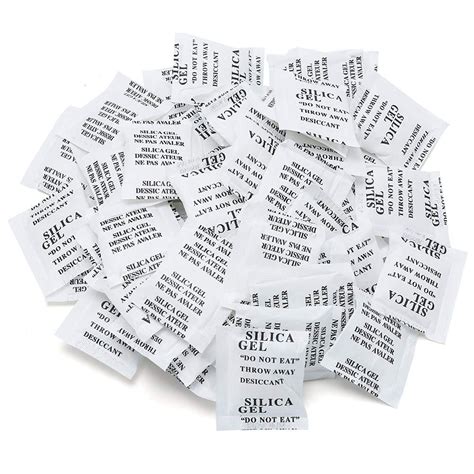 Silica Gel Packets Desiccant Safe Odorless Non Toxic Moisture