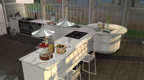 Mincsims Kitchen Marble Sims 4 Kitchen Sims 4 Kitchen Cabinets