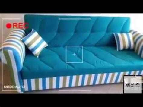 كنبه باللون الرمادي ، بأرجل خشبية. كنبة سرير بسحارة مكان للتخزين Sofa bed + Storage - YouTube