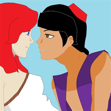Ariel And Aladdin By Pinktoughts On Deviantart
