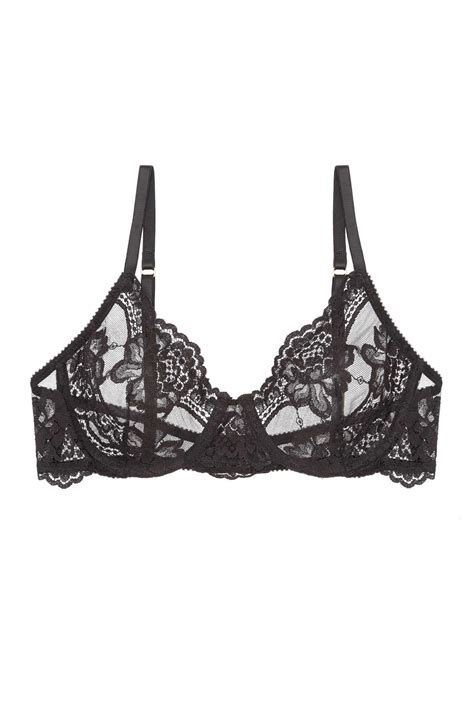 Rosa French Lace Underwire Full Cup Bra In Black Or Ivory