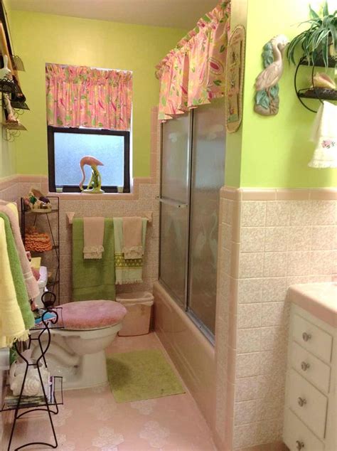 We tried to consider all the trends and styles. A Lilly Pulitzer palette for Diane's vintage pink tile ...
