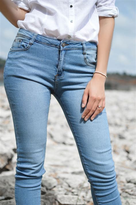 free images trunk leg standing jeans fashion blue clothing material denim human body