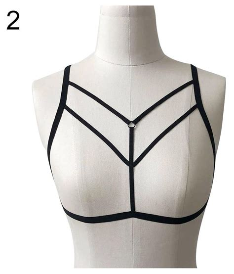 Buy Sexy Women Hollow Out Elastic Cage Bra Bandage Strappy Bustier