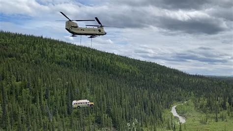 ‘into the wild bus seen as a danger is airlifted from the alaskan wild the new york times