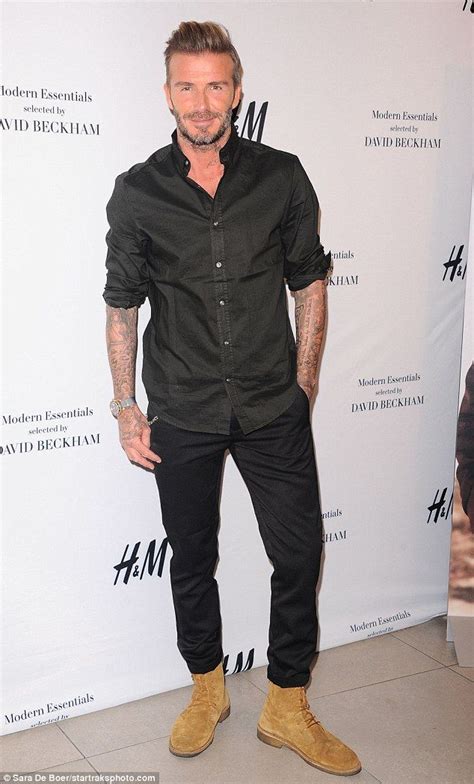 David Beckham Looks Dapper As He Unveils New Handm Range Men Shirt