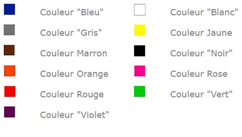 Les Couleurs En Français Liste De Noms De Couleur Vocabulaire Français