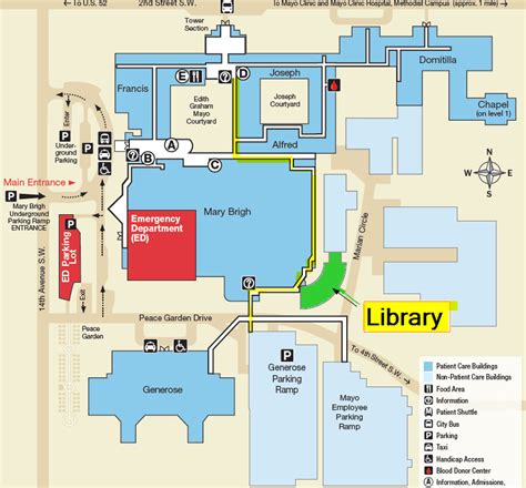 Mayo Clinic Rochester Campus Map United States Map