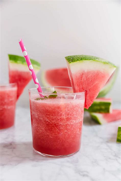 Frozen Watermelon Rosé Wine Slushies Aka Frosé Two Ingredients
