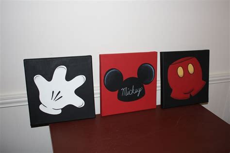Mickey canvas | Diy canvas, Canvas set, Canvas art