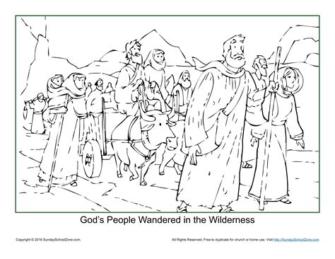 Free Printable Moses 40 Years Wilderness Worksheets For Kids Tedy