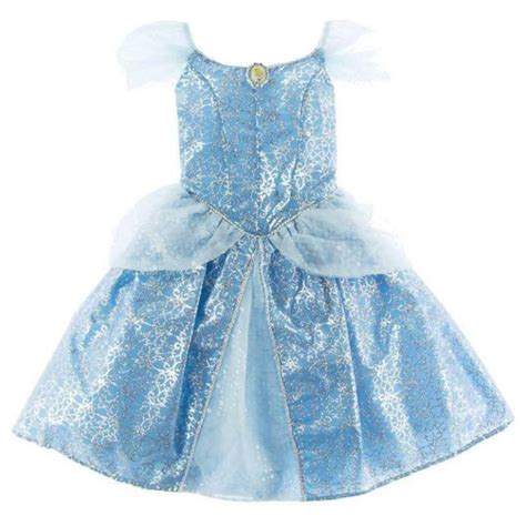 Disney Parks Girls Costume Dress Cinderella Sparkle Dress L 1012 Ebay