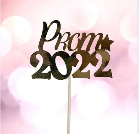 Prom Cupcake Toppers Prom Decorations Prom 2022 Cupcake Etsy