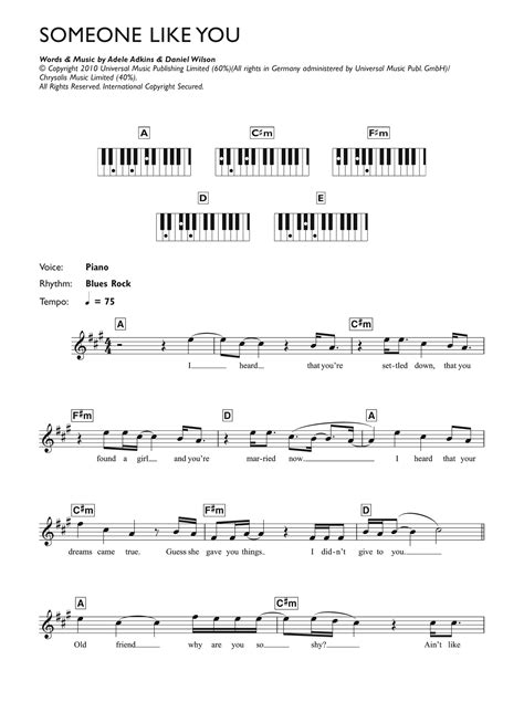 Adele Someone Like You At Stantons Sheet Music