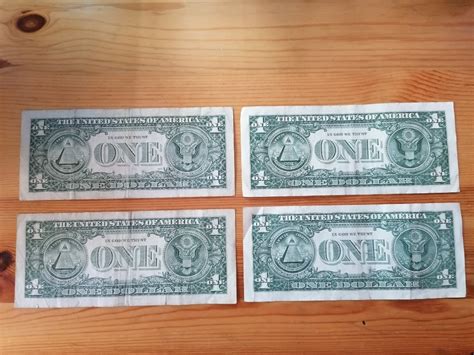 Na sprzedaż banknoty USA 4x1 dolar Zgorzelec Licytacja na Allegro