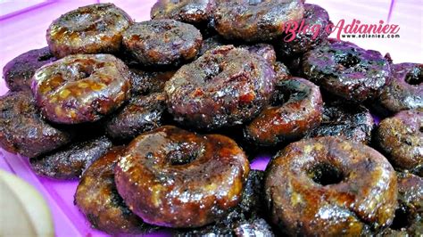 Nak lagi sedap kuih keria ini, buatlah dari ubi keledek. Resepi Kuih Melayu | Keria Keledek Ungu Gula Melaka