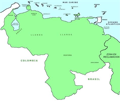Map Of Venezuela Venezuela Tuya