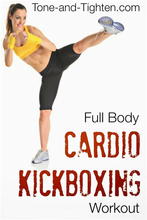 Full Body Cardio Kickboxing Intermediate Workout On Tone